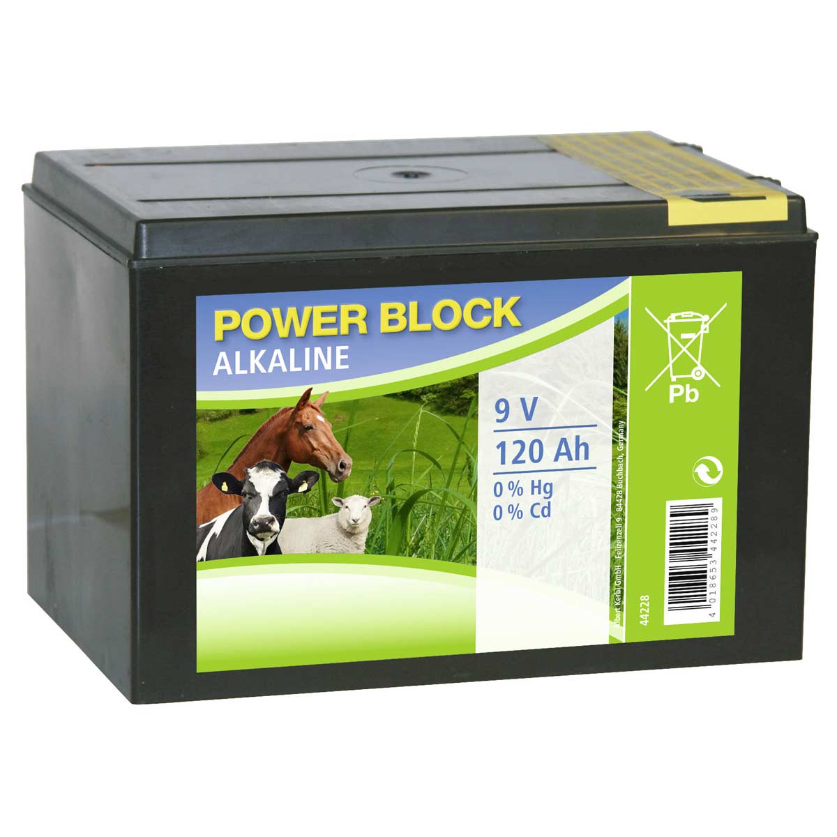 Baterija Alkalna za električni pastir 9V-120Ah