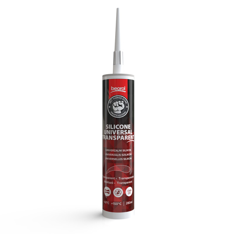 Silikon acetat univerzal transparent Beorol, 280ml